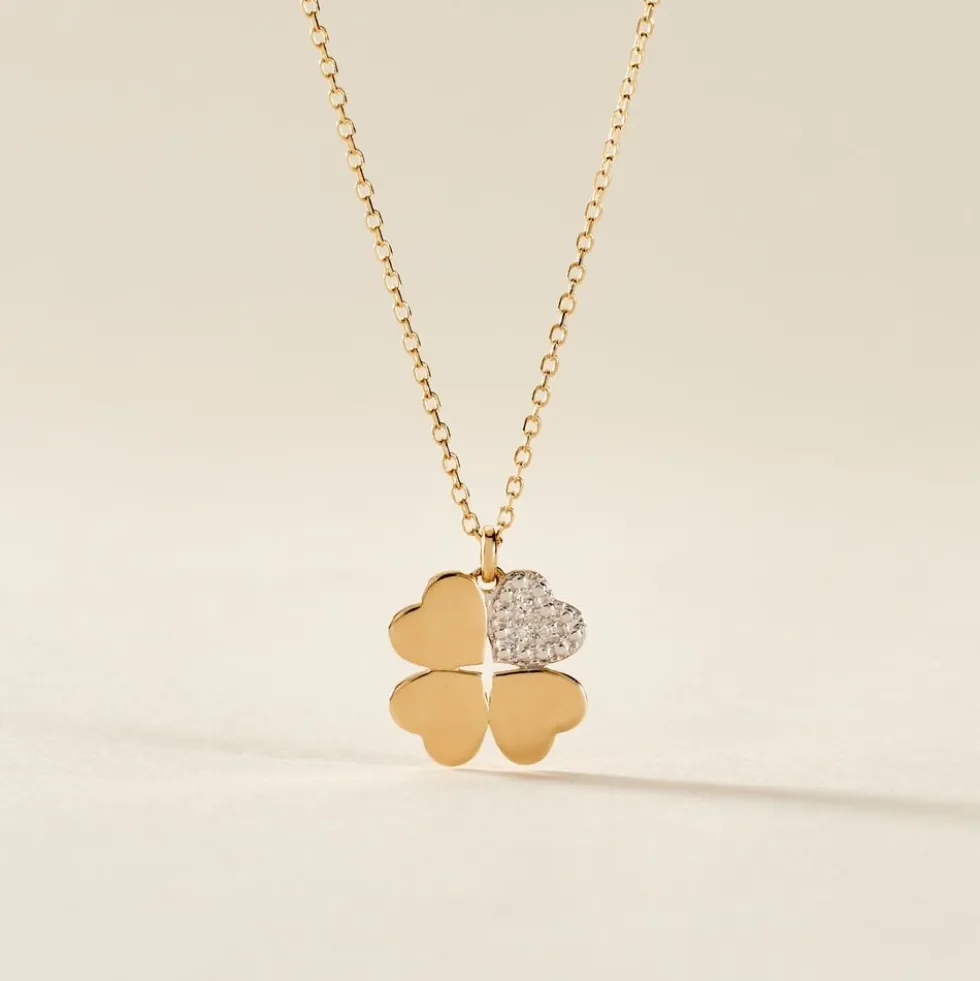 Collier Yasamin Or Jaune Diamant