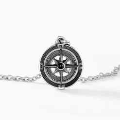Collier Yoan Acier Blanc
