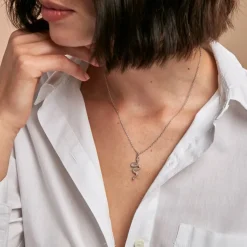Collier Yoshie Argent Blanc
