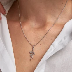 Collier Yoshie Argent Blanc
