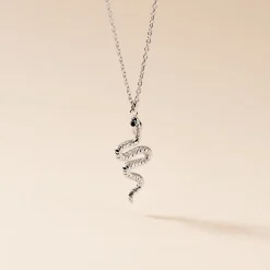 Collier Yoshie Argent Blanc