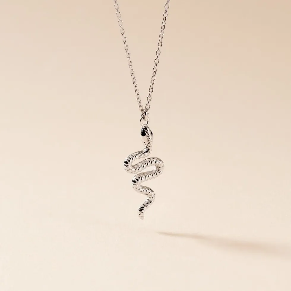 Collier Yoshie Argent Blanc