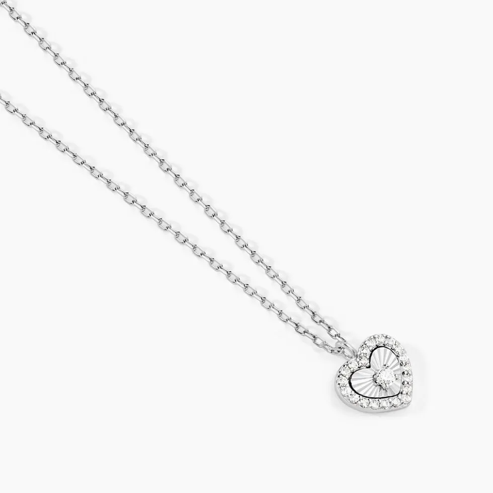 Collier Yvannah Argent Blanc Oxyde De Zirconium