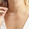 Collier Zelee Argent Blanc