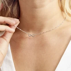 Collier Zelee Argent Blanc
