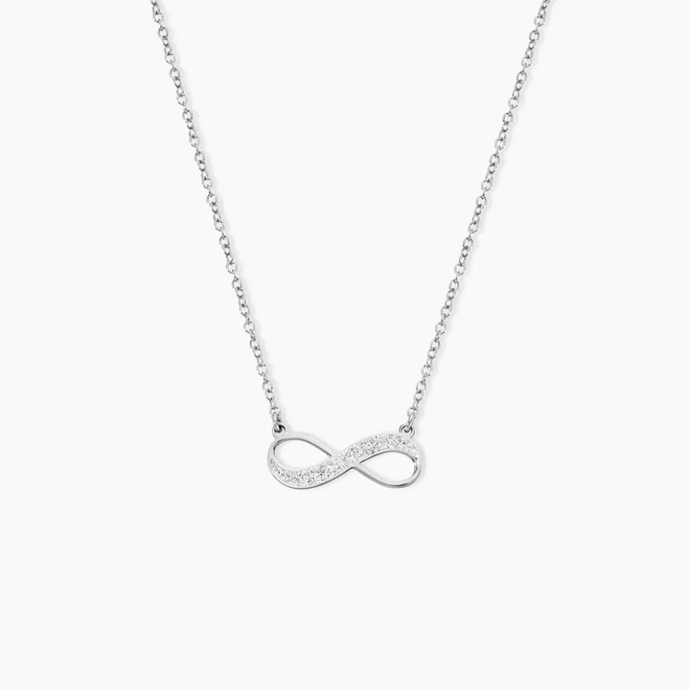 Collier Zelma Argent Blanc