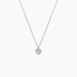 Collier Zilla Argent Blanc