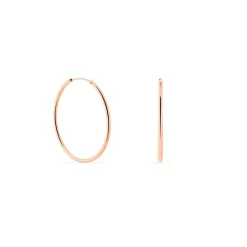Creoles Argent Rose Olympia