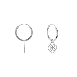 Creoles Elvyn Argent Blanc