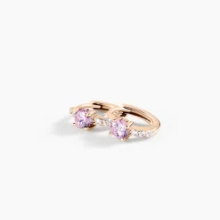 Creoles Rio Argent Rose Oxyde De Zirconium
