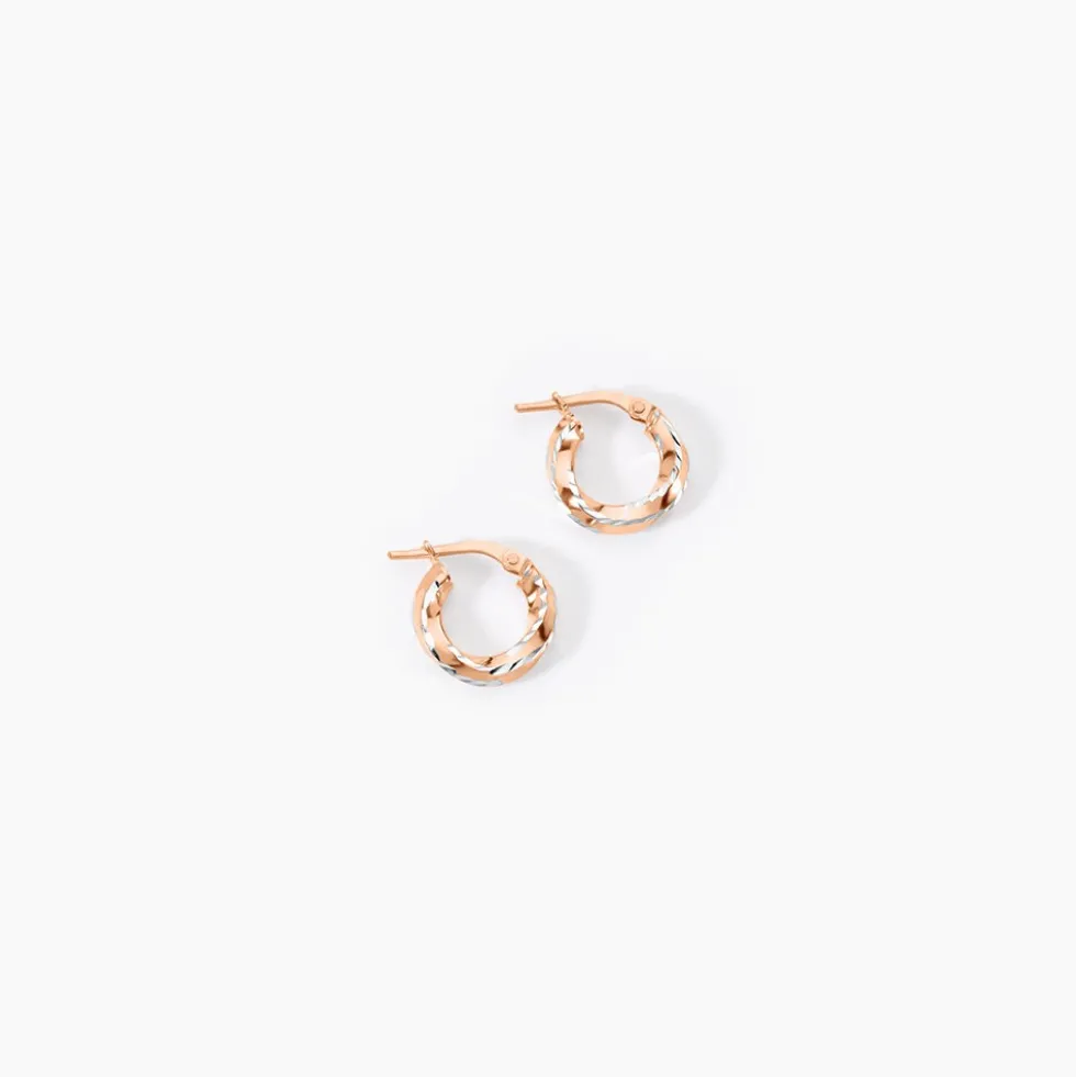 Creoles Argent Rose Diane