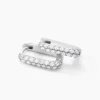 Creoles Rio Argent Blanc Oxyde De Zirconium