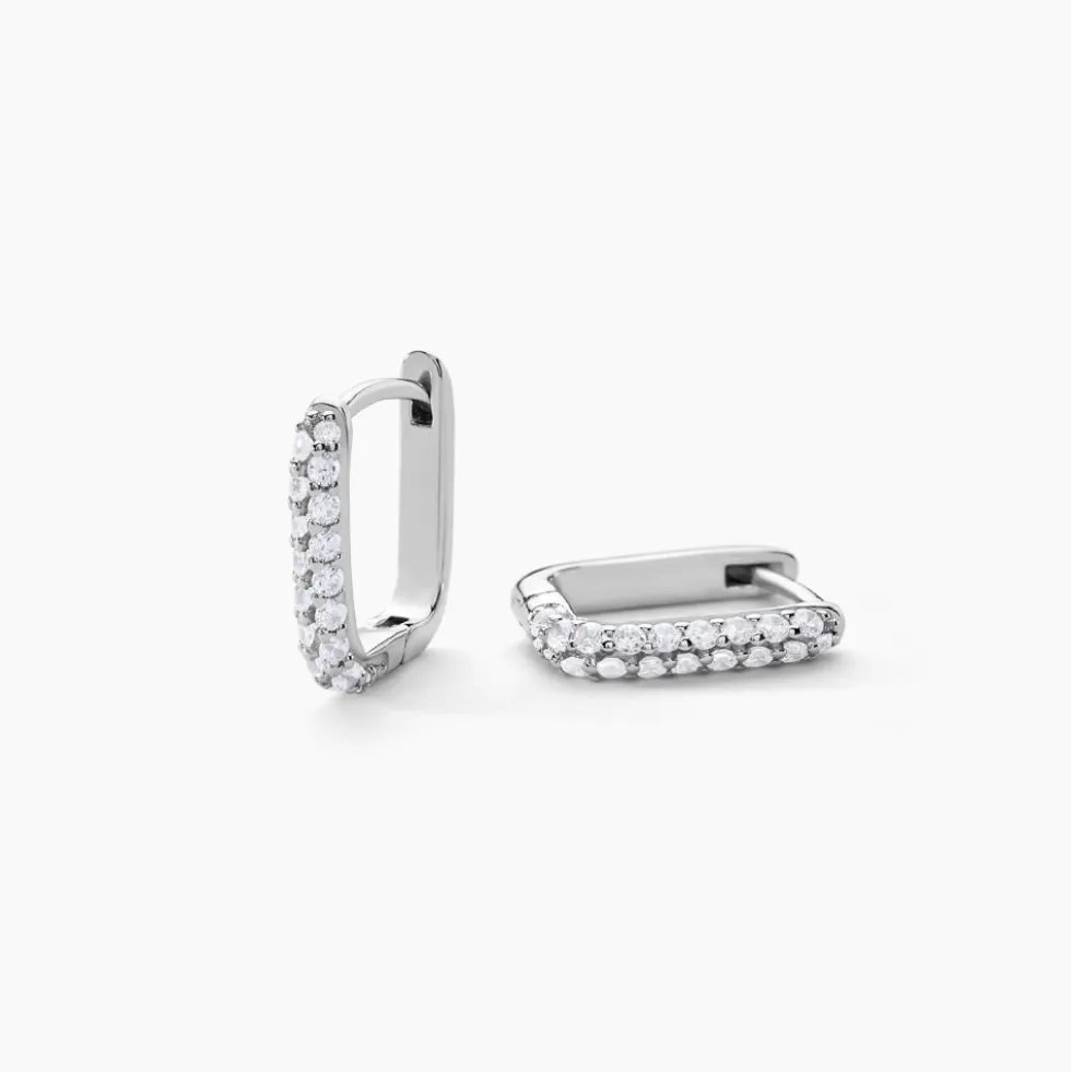 Creoles Rio Argent Blanc Oxyde De Zirconium