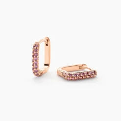 Creoles Rio Argent Rose Oxyde De Zirconium