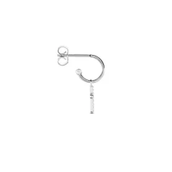 Créole Unitaire Argent Blanc Donelle Oxyde De Zirconium