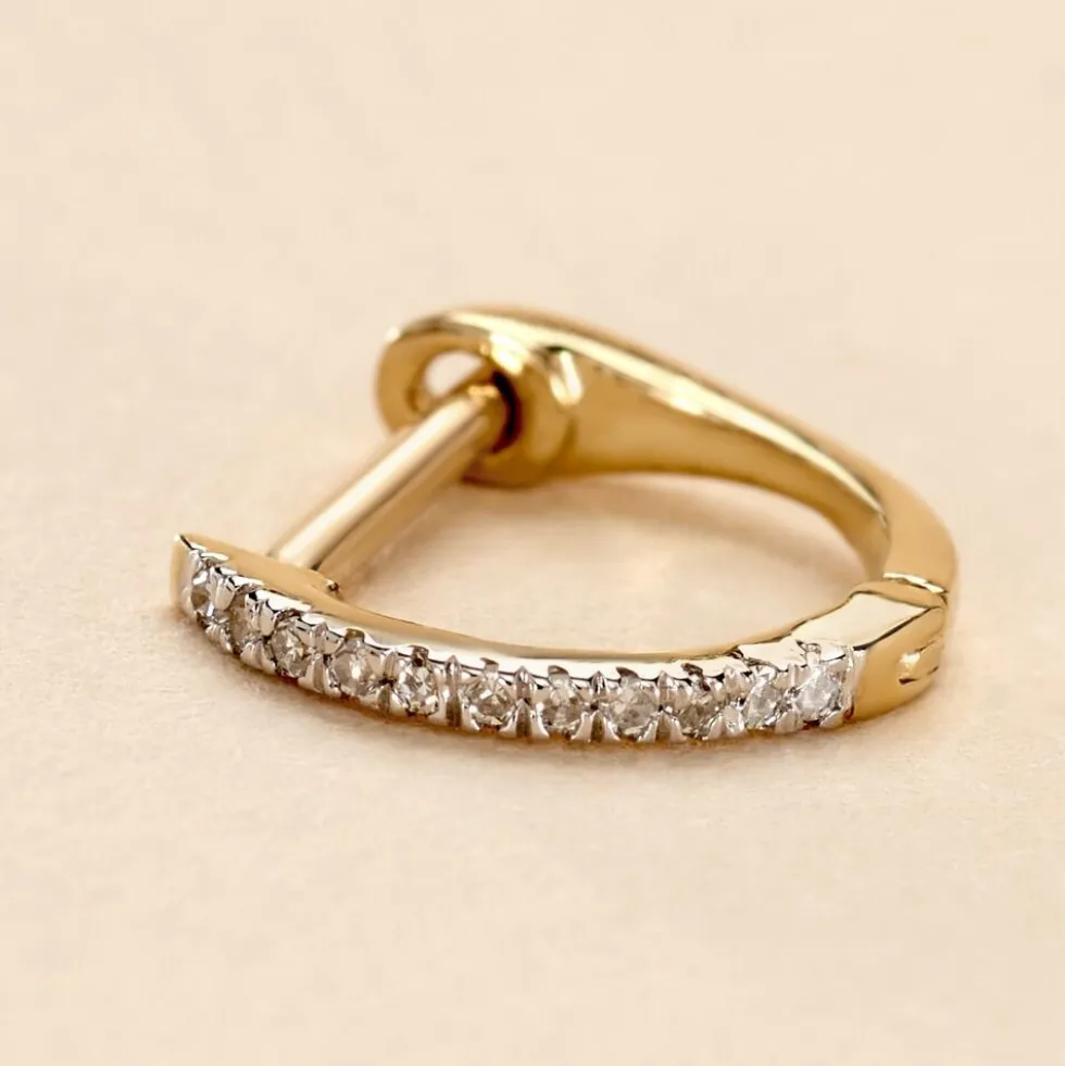 Créole Unitaire Aryanna Or Jaune Diamant