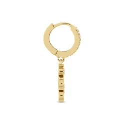 Créole Unitaire Callistea 5 Plaqué Or Jaune Oxyde De Zirconium
