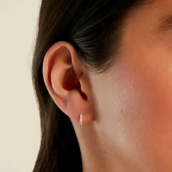 Créole Unitaire Kalinda Plaqué Or Jaune Oxyde De Zirconium