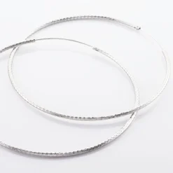Créoles Argent Blanc Agathe