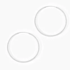 Créoles Argent Blanc Agathe