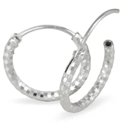 Créoles Argent Blanc Agathe