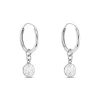 Créoles Argent Blanc Lehunnus Oxyde De Zirconium