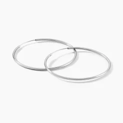Créoles Argent Blanc Olympia