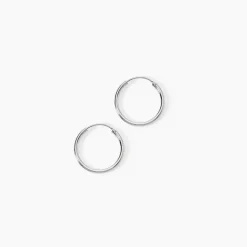 Créoles Argent Blanc Olympia