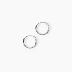 Créoles Argent Blanc Olympia