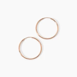 Créoles Argent Rose Olympia
