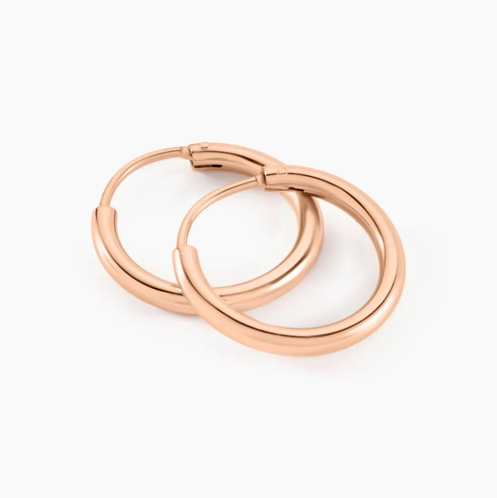 Créoles Argent Rose Olympia