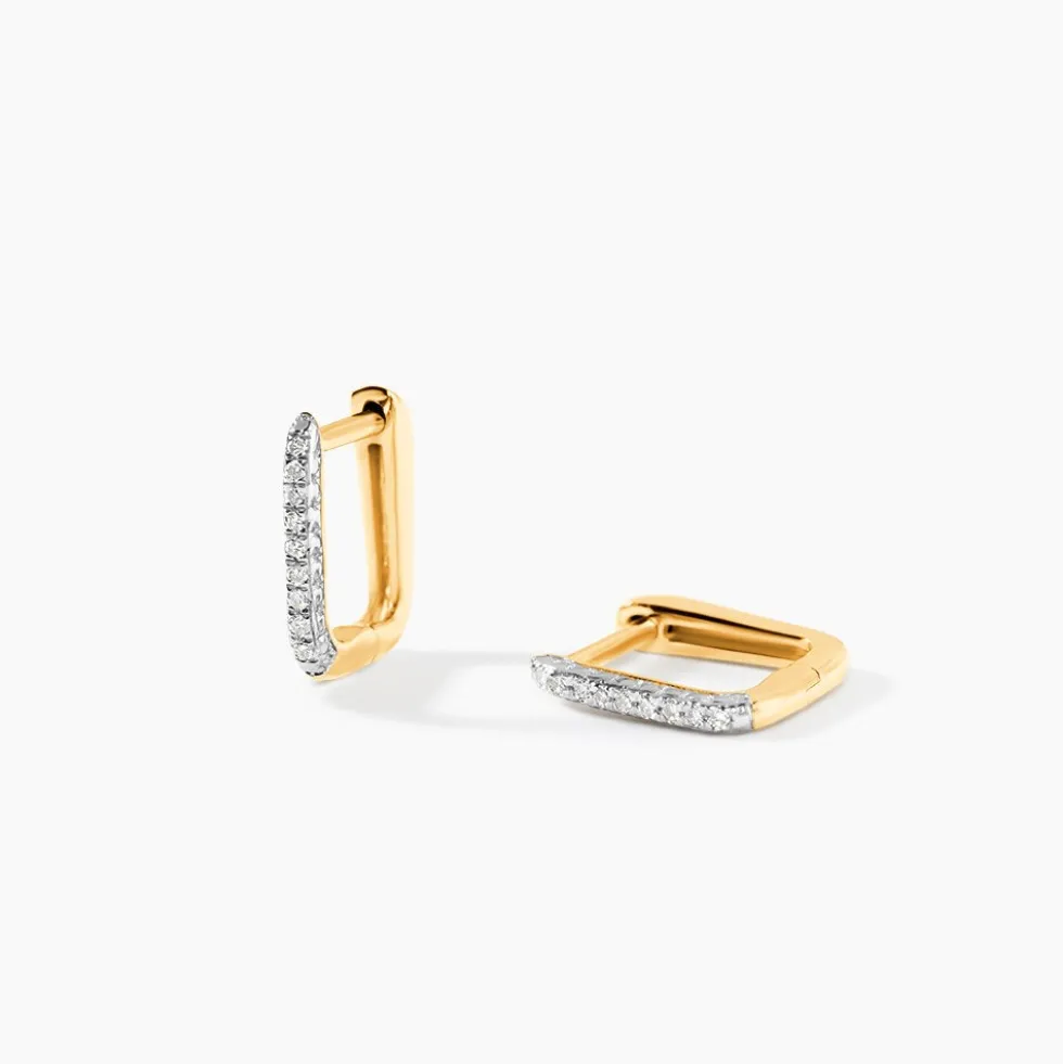 Créoles Daire Or Jaune Diamant