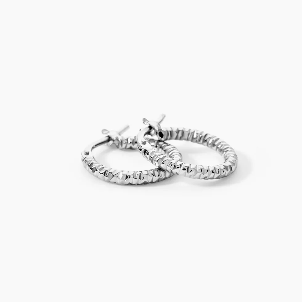 Créoles Djulia Argent Blanc