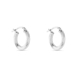 Créoles Maia Argent Blanc