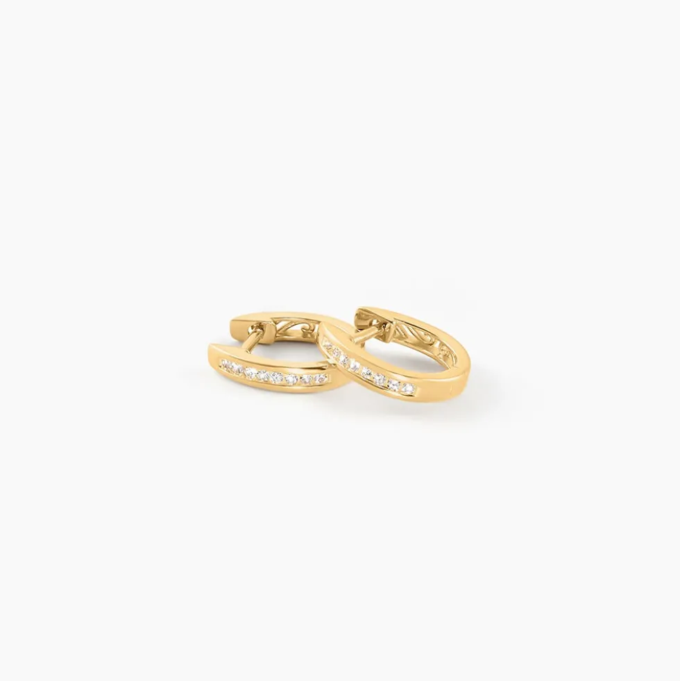 Créoles Or Jaune Aaren Diamants
