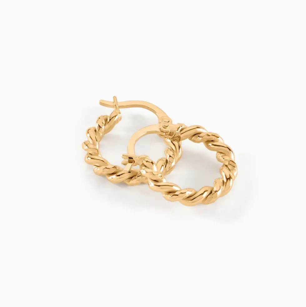 Créoles Plaqué Or Jaune Isaiah