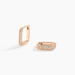 Créoles Rio Argent Rose Oxyde De Zirconium