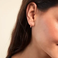 Créoles Rio Argent Rose Oxyde De Zirconium