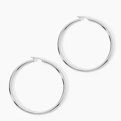 Créoles Argent Blanc Anne