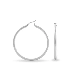 Créoles Argent Blanc Anne
