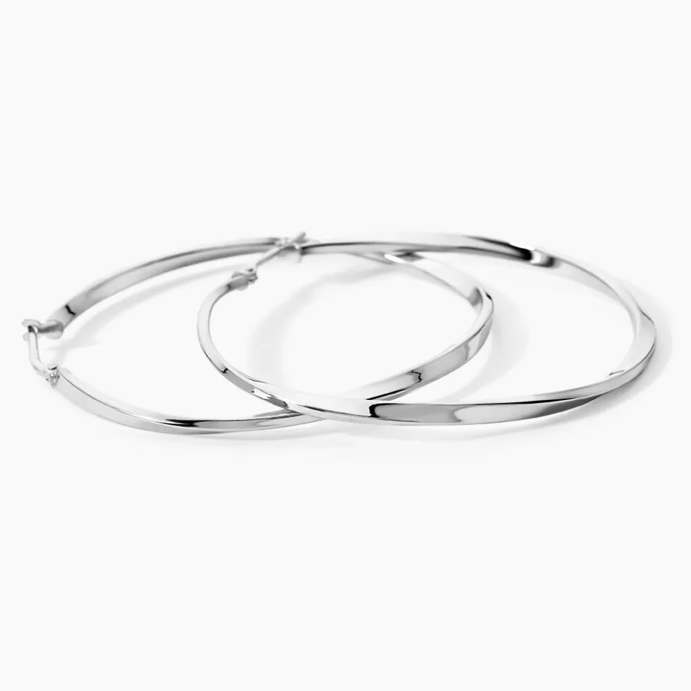 Créoles Argent Blanc Ires