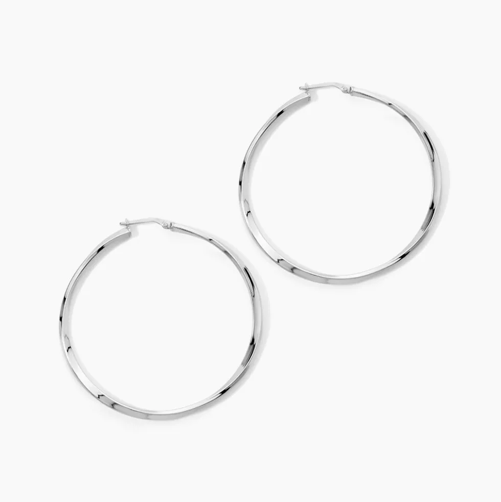 Créoles Argent Blanc Ires