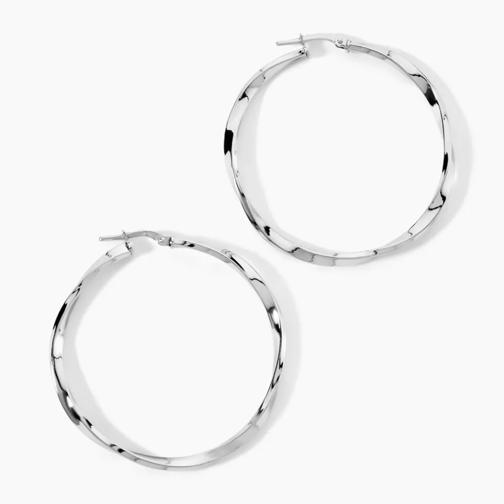 Créoles Argent Blanc Ires