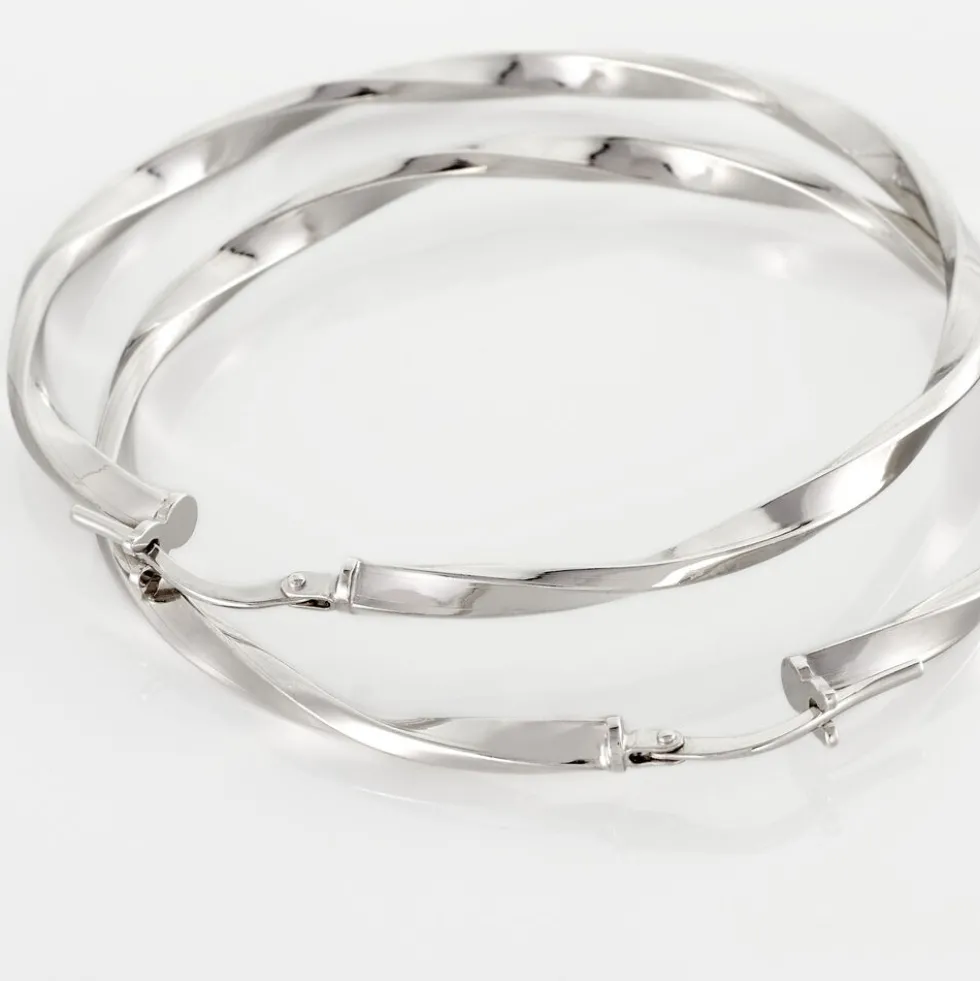 Créoles Argent Blanc Ires