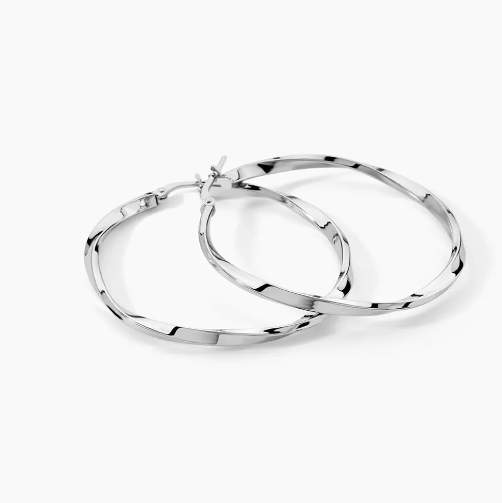 Créoles Argent Blanc Ires