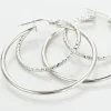 Créoles Argent Blanc Marjorie