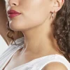 Créoles Argent Blanc Mila