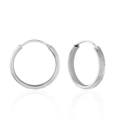 Créoles Argent Blanc Najiha