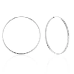 Créoles Argent Blanc Najiha