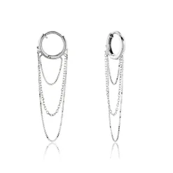 Créoles Argent Blanc Olavi